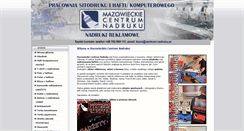 Desktop Screenshot of centrum-nadruku.pl